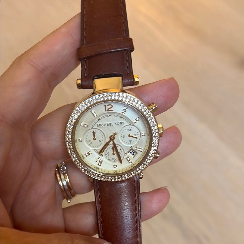 Michael Kors Brown and Gold Women's Watch